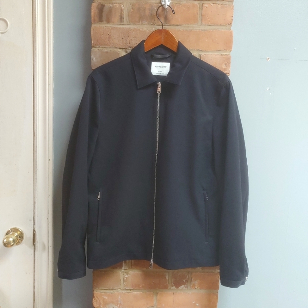 Marks & Spencer Men's Navy Lightweight Zip Jacket